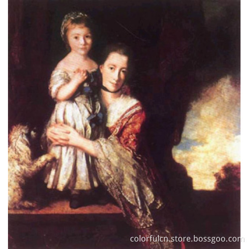 Dafen portrait Morden Canvas Oil Painting (WL-1002)